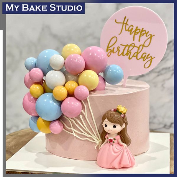 Balloon Princess Cake