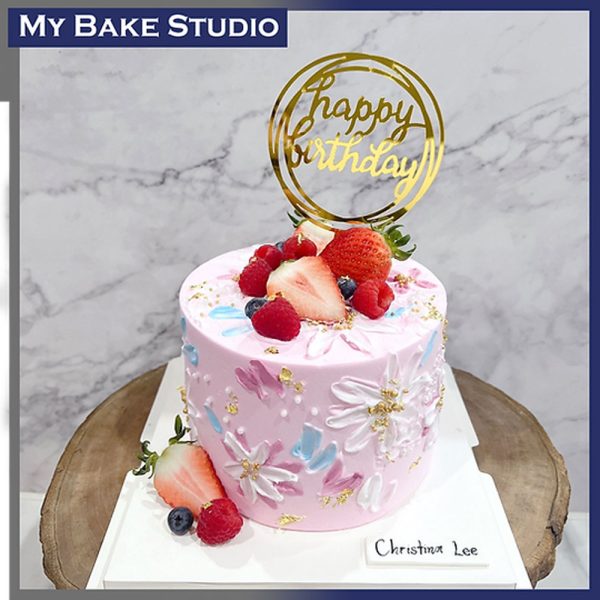 Floral Fruit Cake