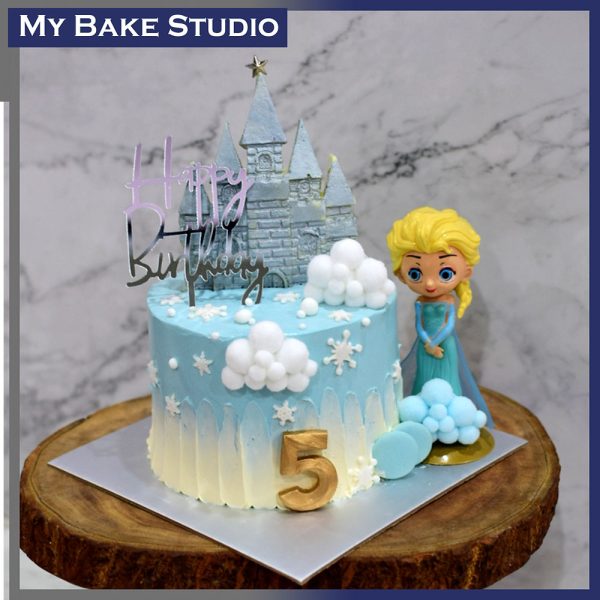 Frozen Princess Castle Cake