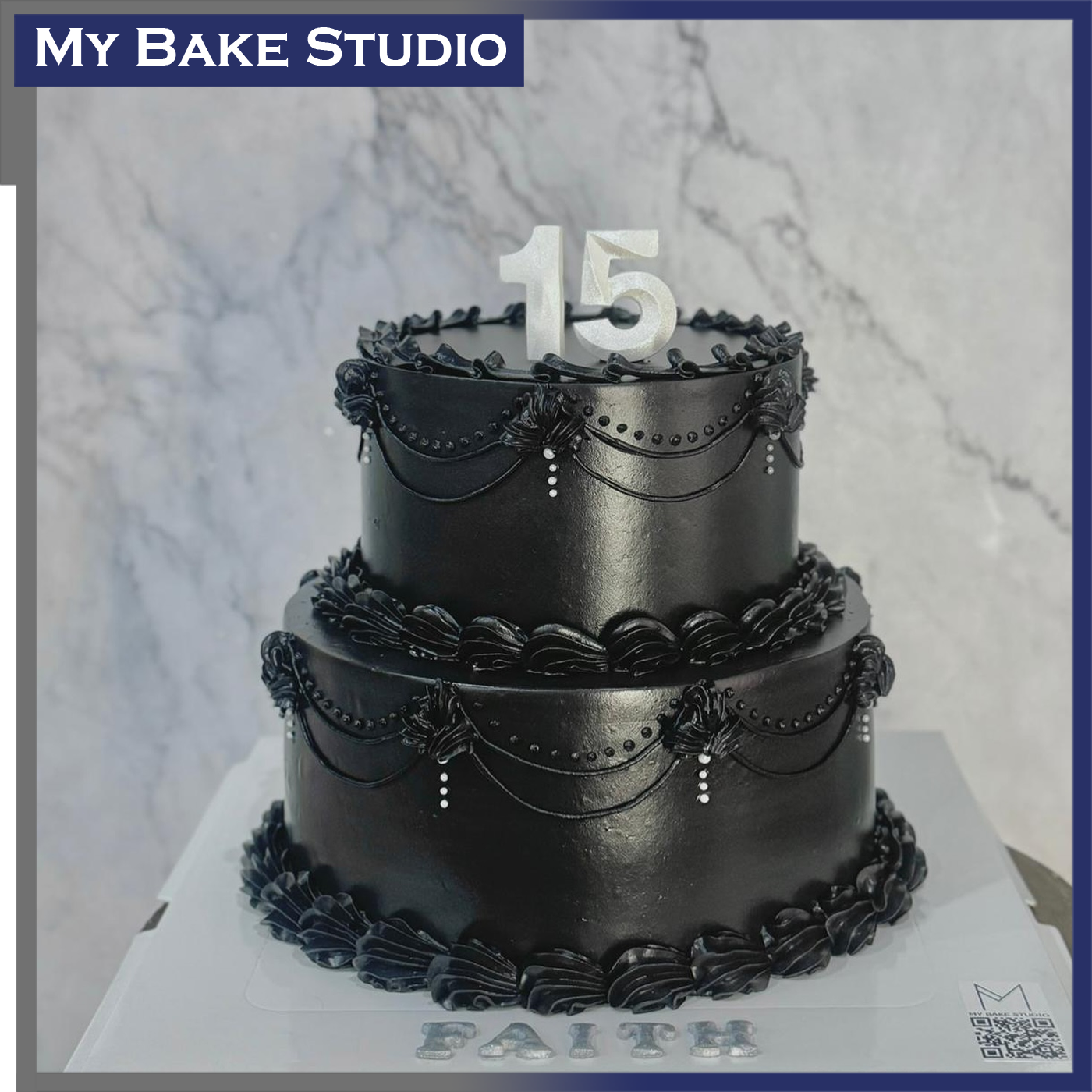 1176 Midnight Elegeance Cake