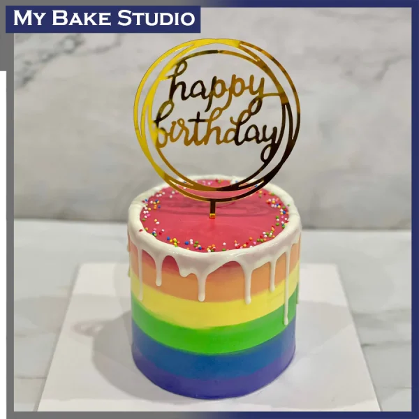 4'' Rainbow Cake