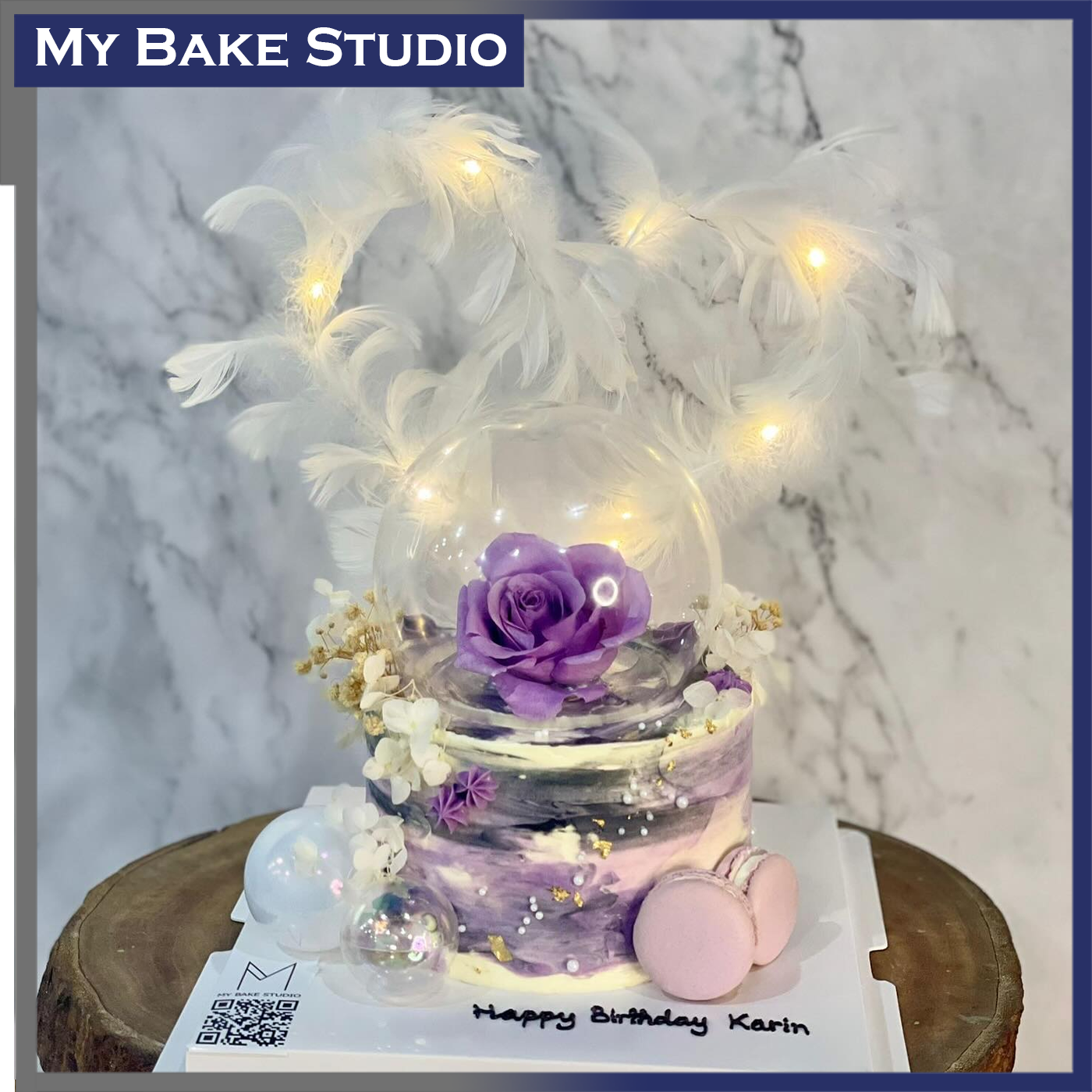 871 Love and Feather Cake