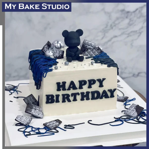 Brick Bear Cake