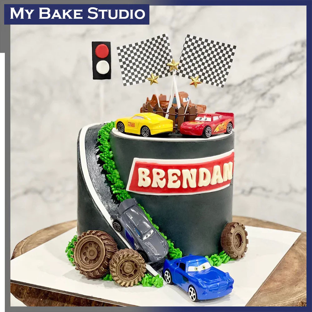 Cars on Track Cake-img1