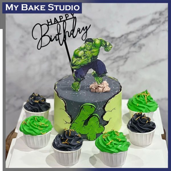 Hulk Hero Cake Set