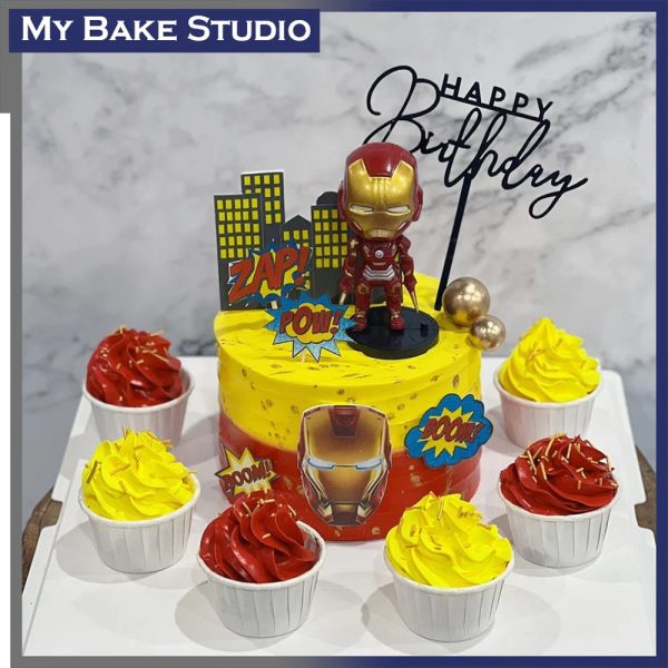 Iron Hero Cake Set