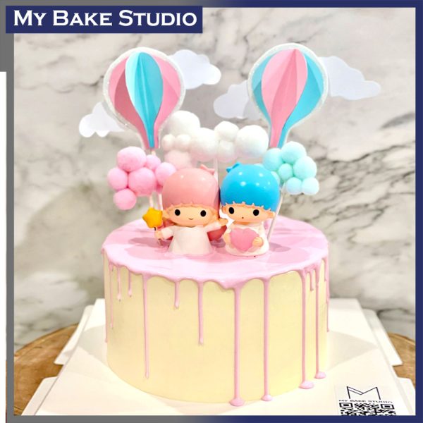 Cute Twin Drip Cake