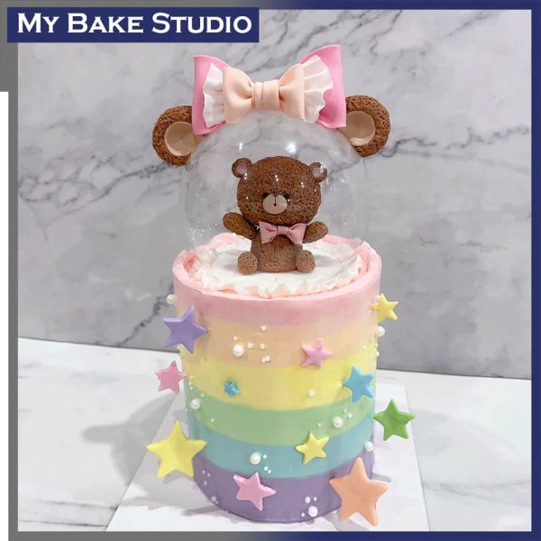 Rainbow Bear Cake