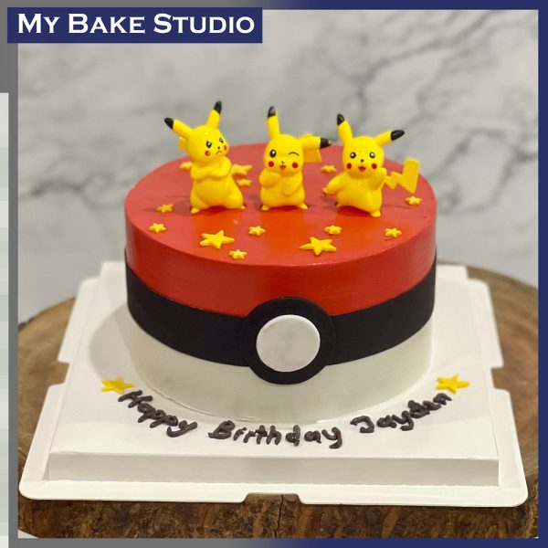 Pikachu Poke Ball Cake