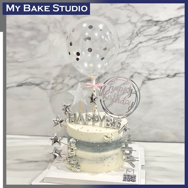 Silver Balloon Cake