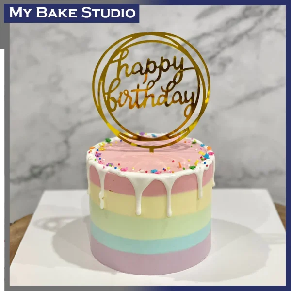 4'' Pastel Rainbow Cake