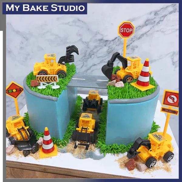 Excavator works Cake