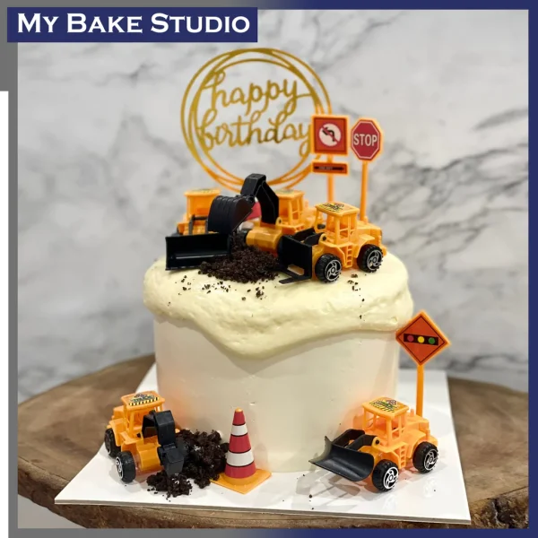Construction Works Cake
