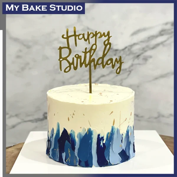 4'' Brush Stroke Cake
