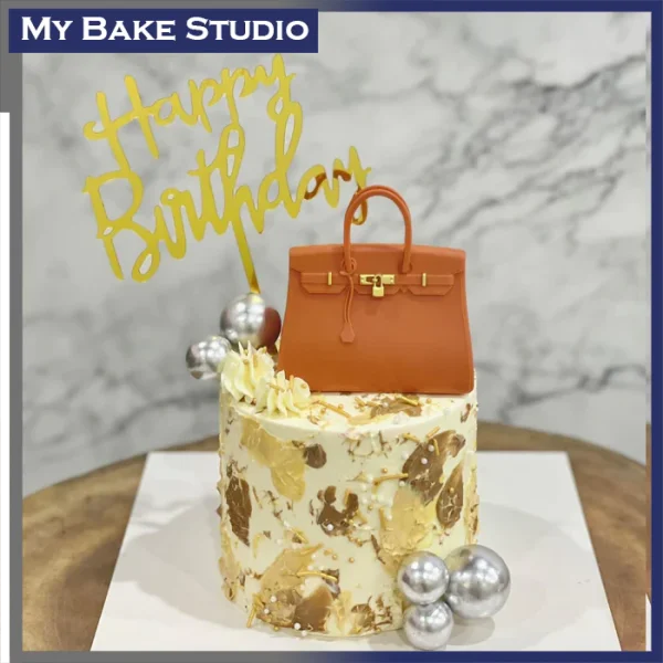 4'' Abstract Lady Bag Cake
