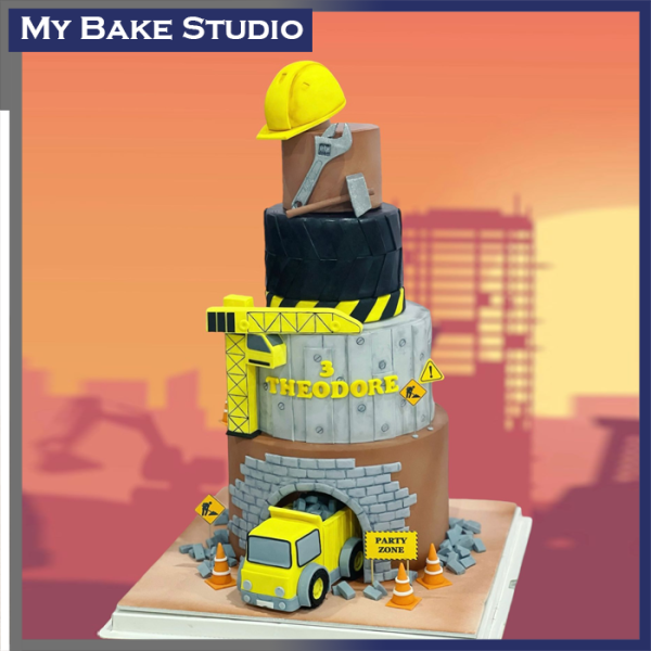 Tower Construction Cake