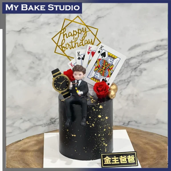 Poker King Cake