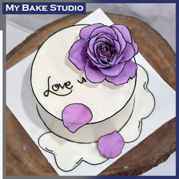 2D Love U Cake