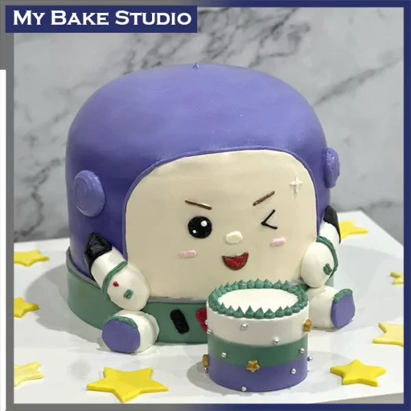 3D Space Boy Cake
