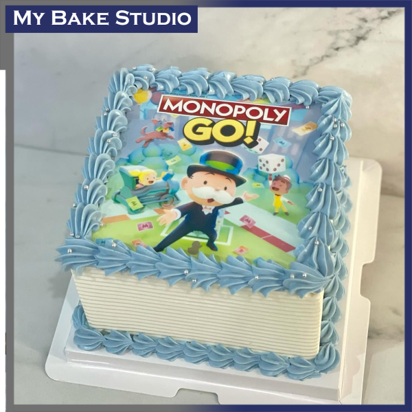 Square Edible Image Cake