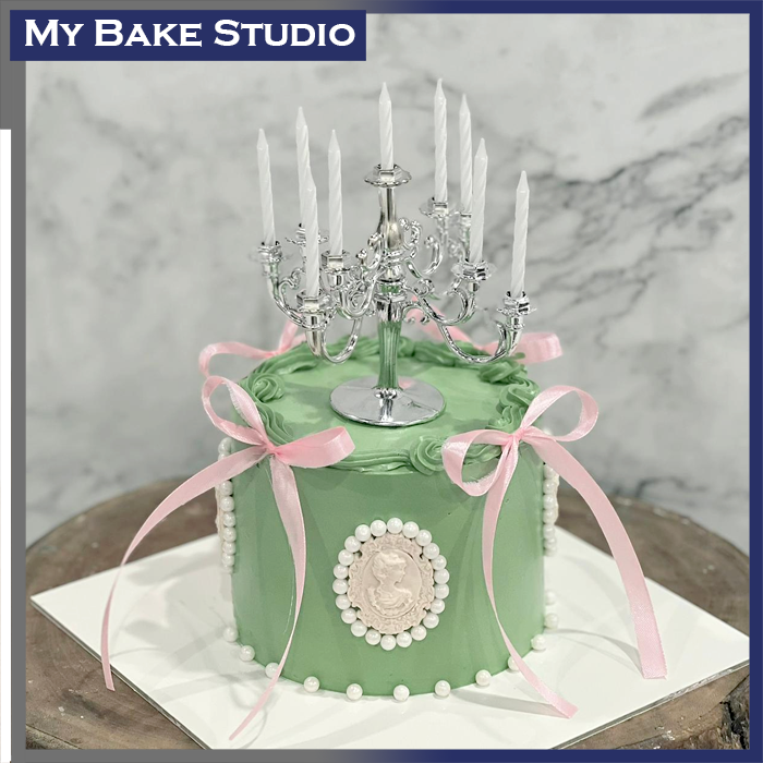 708EuroStyleCandlelightCake