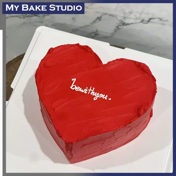 Crimson Heart Cake