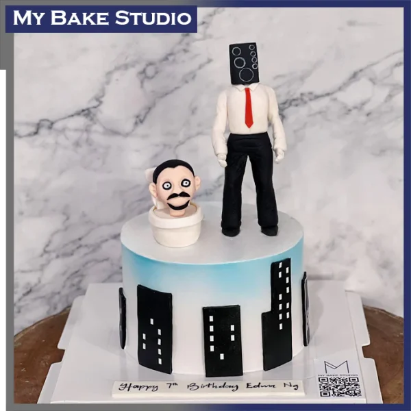 Skibidi Toilet Cake