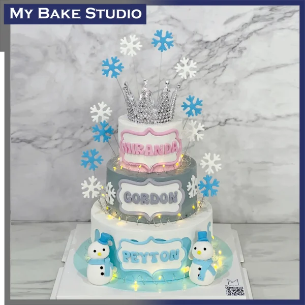 Triplet Penguin Cake