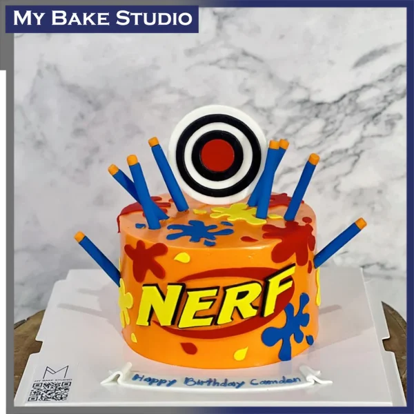 Toy Gun Bullet Cake