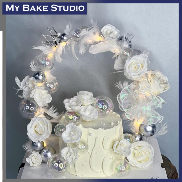 Arch Bliss Rose Cake