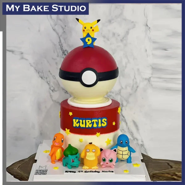 Pinata Pokeball Poke Cake