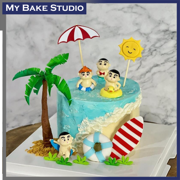 Summer Crayon Boy Cake