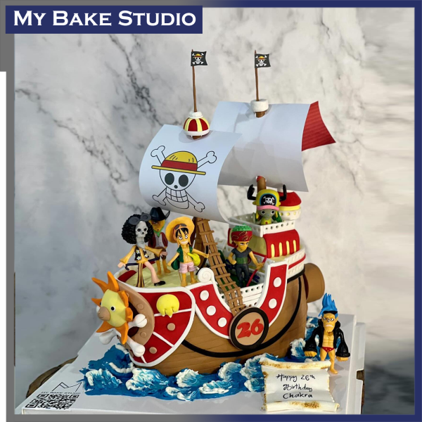 3D One Pirate Ship Cake