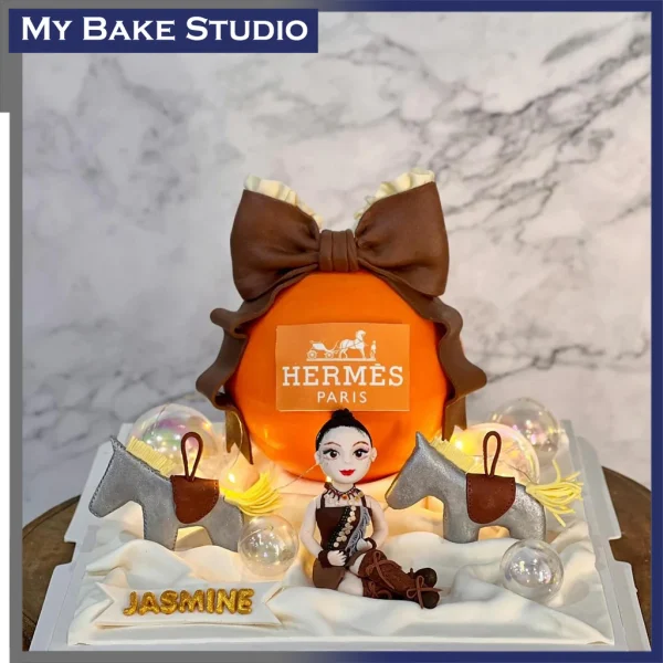 Lady Branded Label Pinata Cake