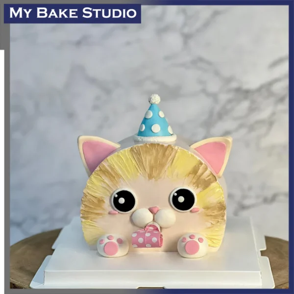 Party Blower Kitty Cake