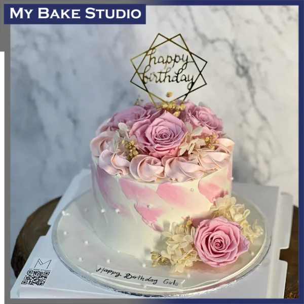 Rosette Rose Cake